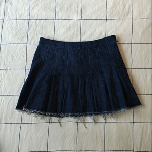 Pieces Jean Pleated Skirt